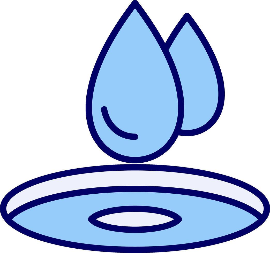 Wasser fallen vecto Symbol vektor