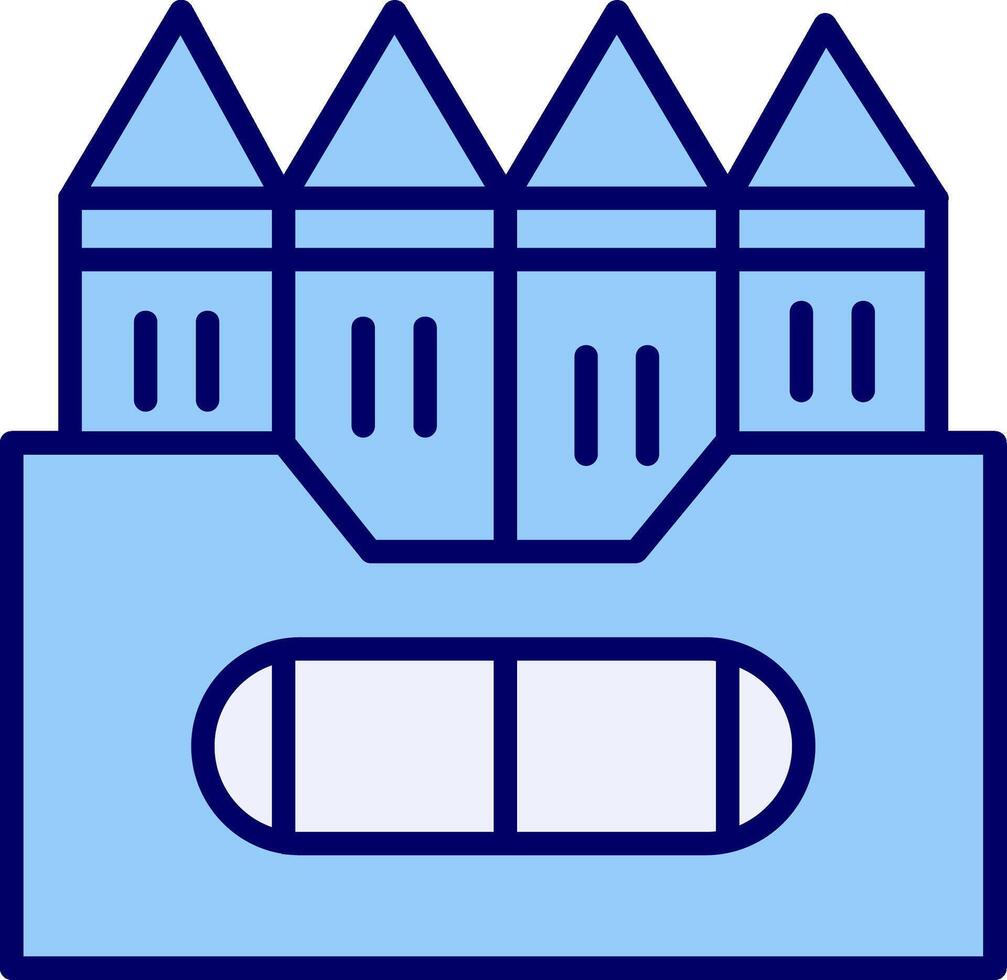 Wachsmalstift vecto Symbol vektor