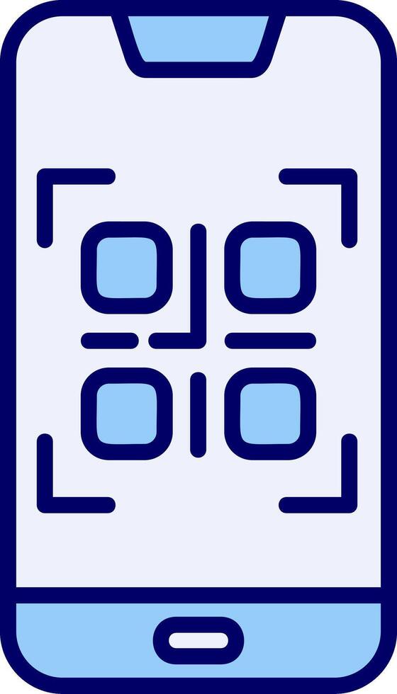 Smartphone qr Code vecto Symbol vektor