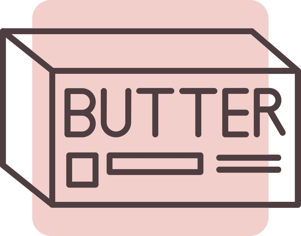 Butter Linie gestalten Farben Symbol vektor