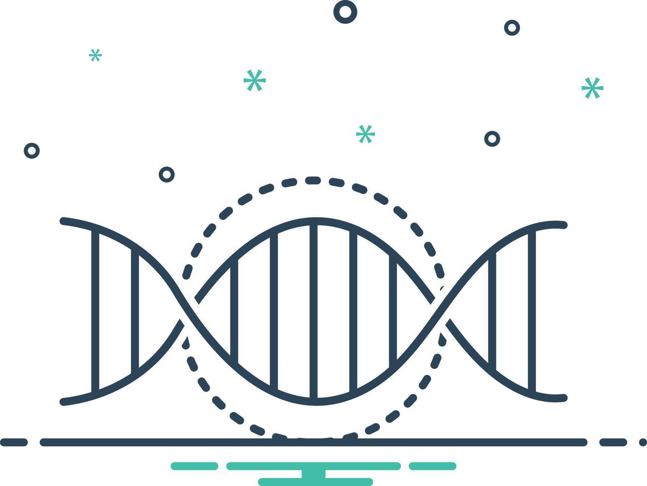 mix -ikon för dna vektor