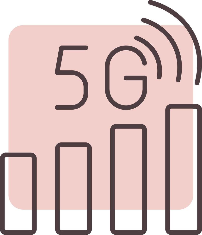 Signal Status Linie gestalten Farben Symbol vektor