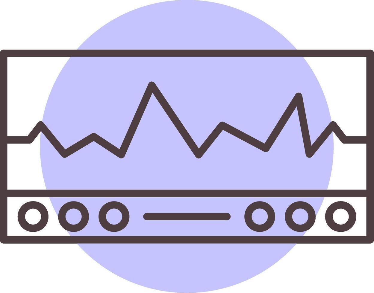 ekg Linie gestalten Farben Symbol vektor