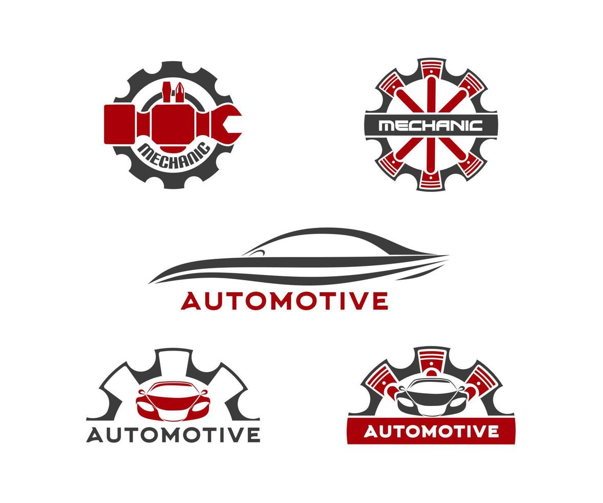 Sammlung von Automobillogos vektor