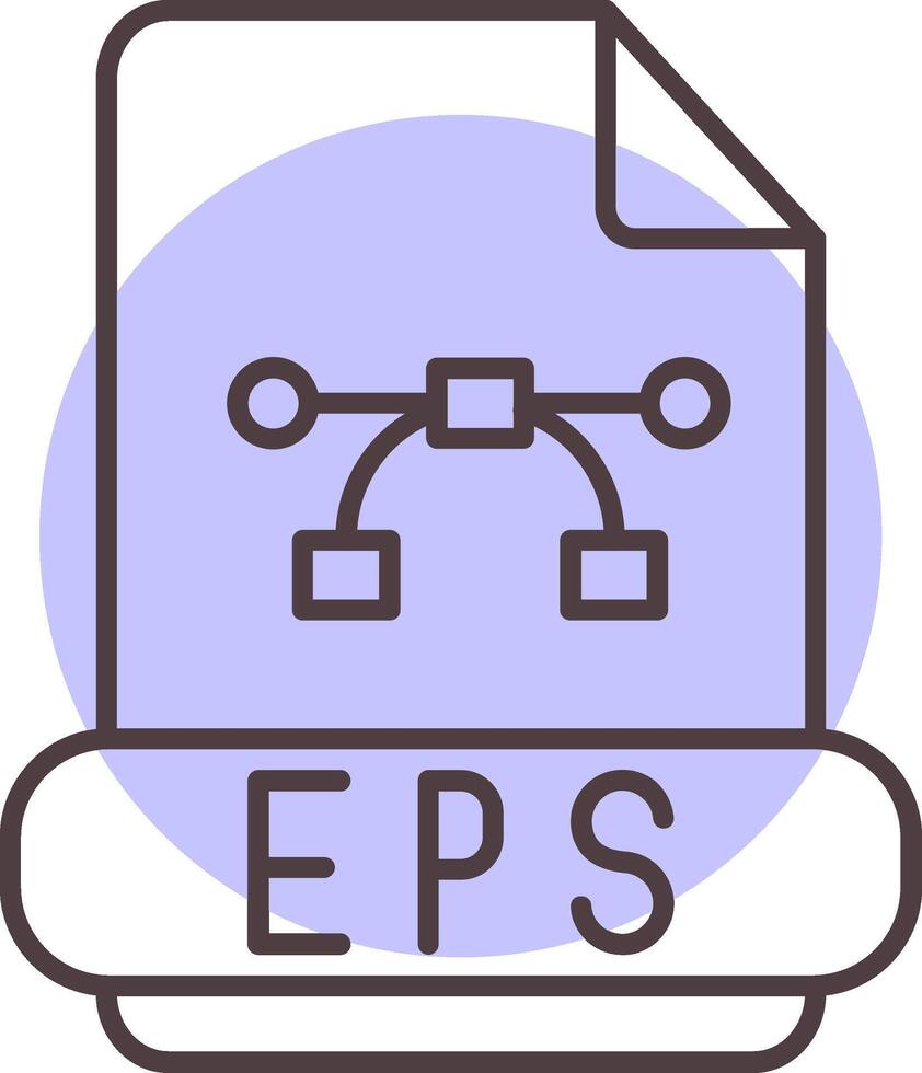 eps linje form färger ikon vektor