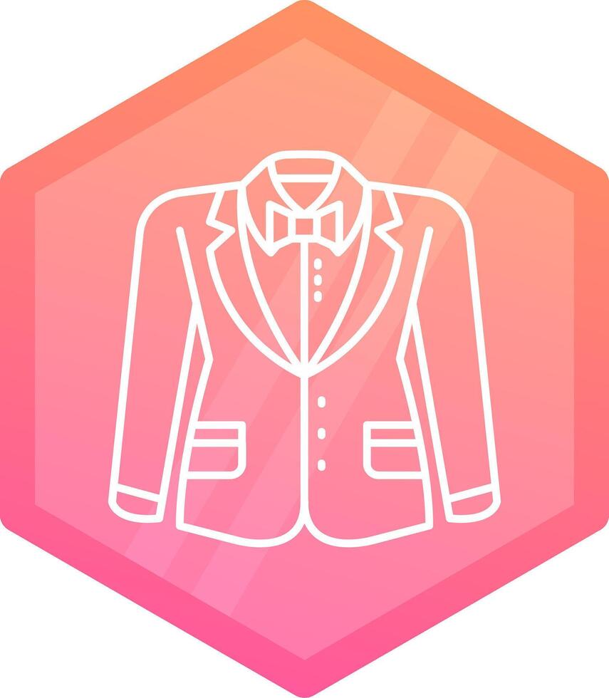 Blazer Gradient Polygon Symbol vektor