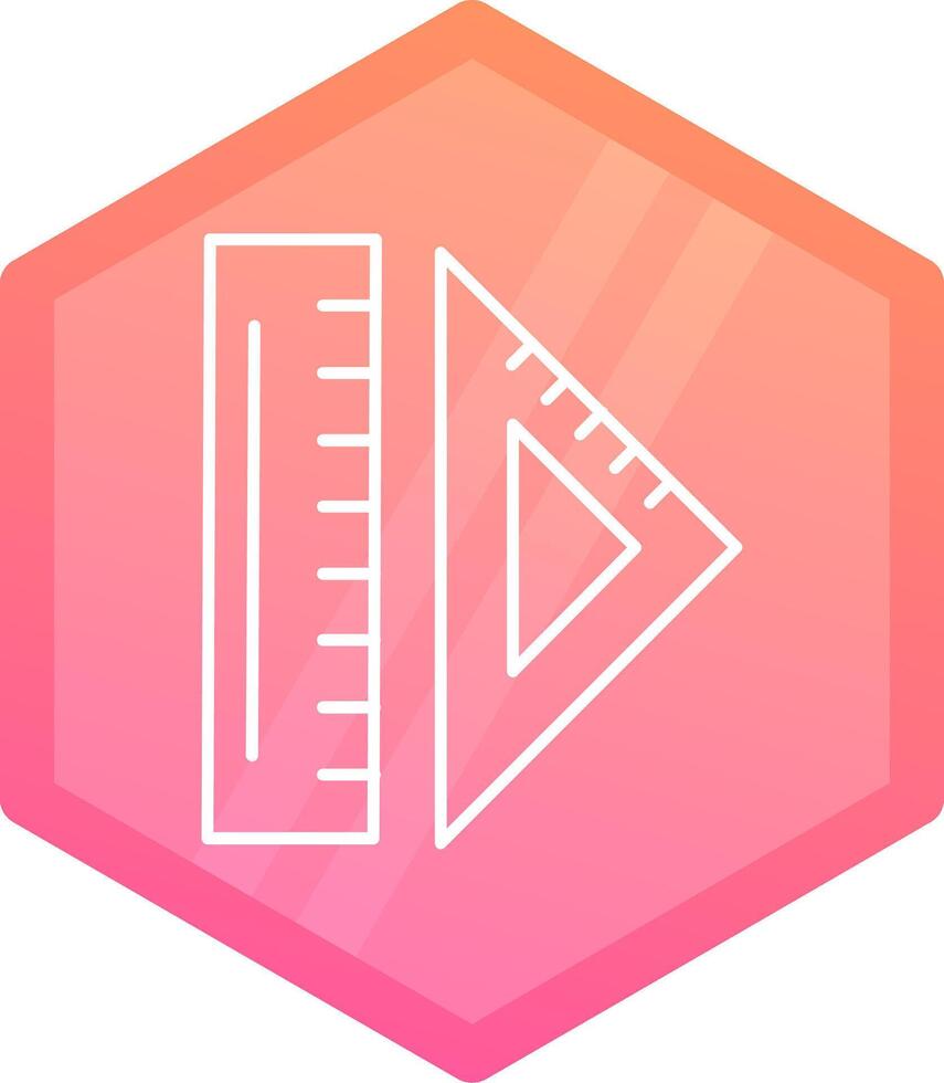 Lineal Gradient Polygon Symbol vektor