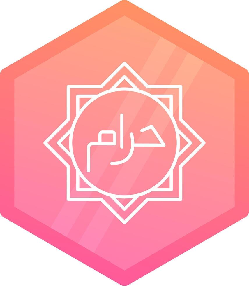 haram Gradient Polygon Symbol vektor