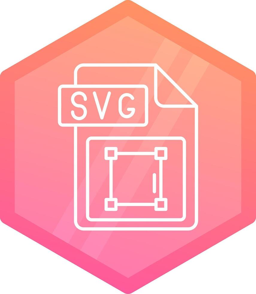 svg Datei Format Gradient Polygon Symbol vektor