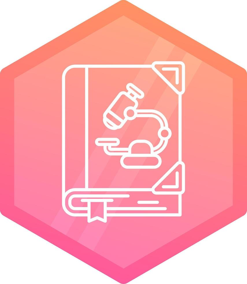 Biologie Gradient Polygon Symbol vektor