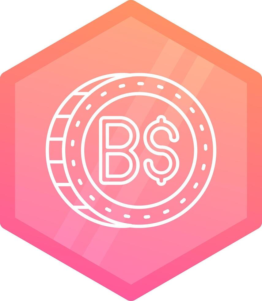 brunei Gradient Polygon Symbol vektor