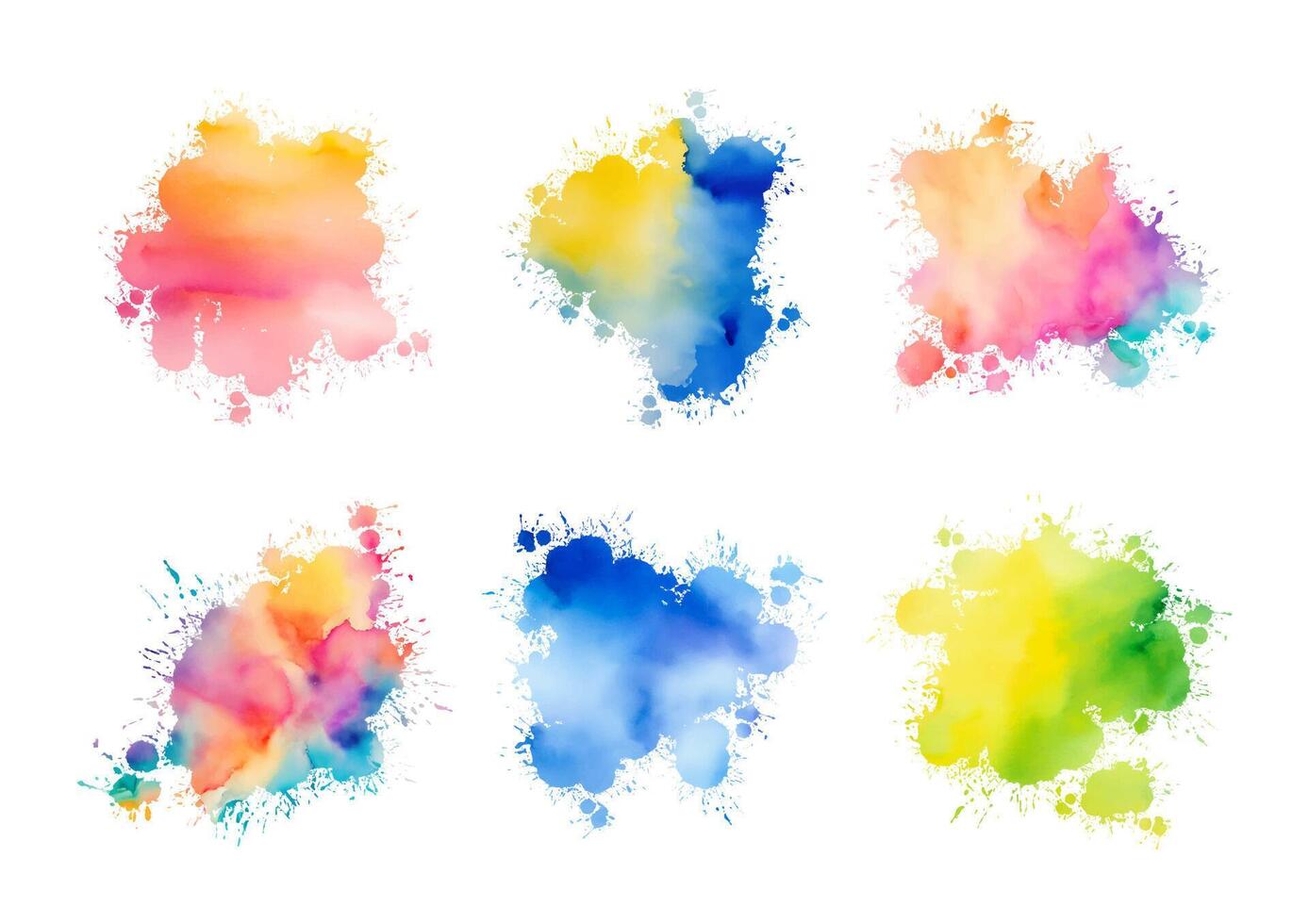 Aquarell-Vektor-Spritzer. Hintergrund für Titel und Logo vektor