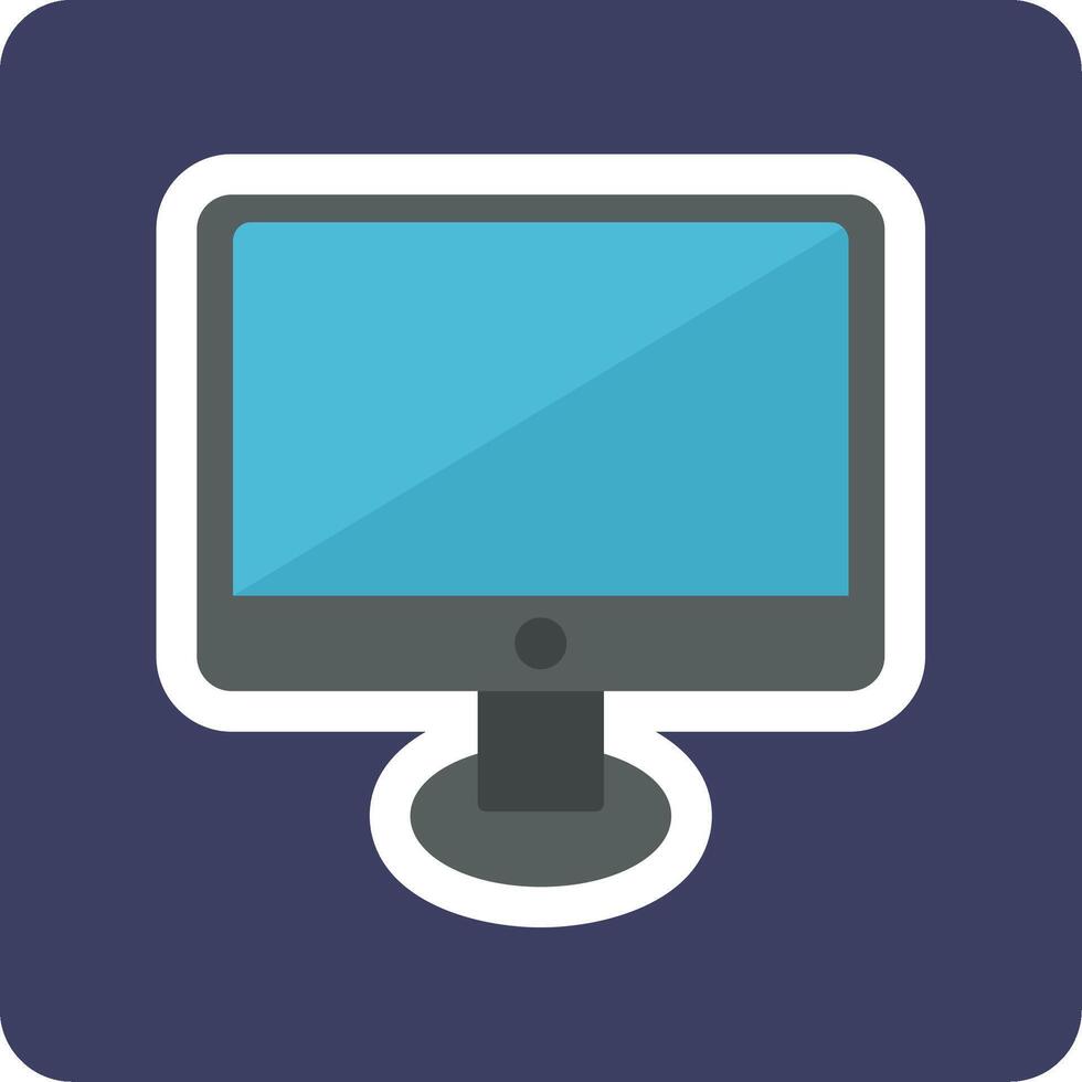 monitor skärm Vecto ikon vektor