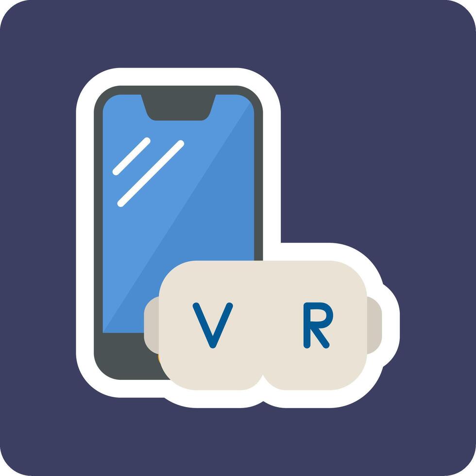 virtuell verklighet Vecto ikon vektor