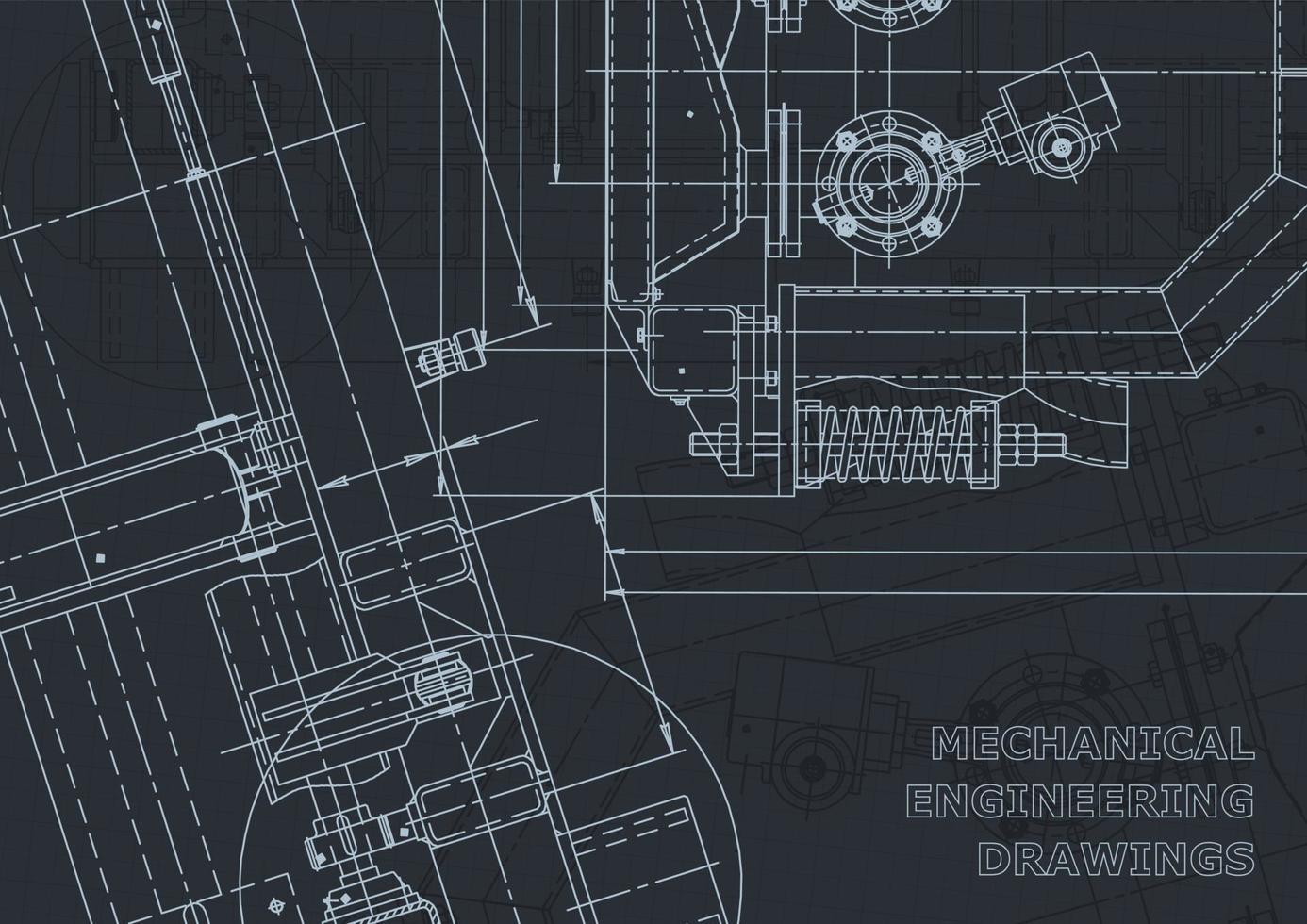 Entwurf. vektortechnische Zeichnungen. mechanischer Instrumentenbau vektor