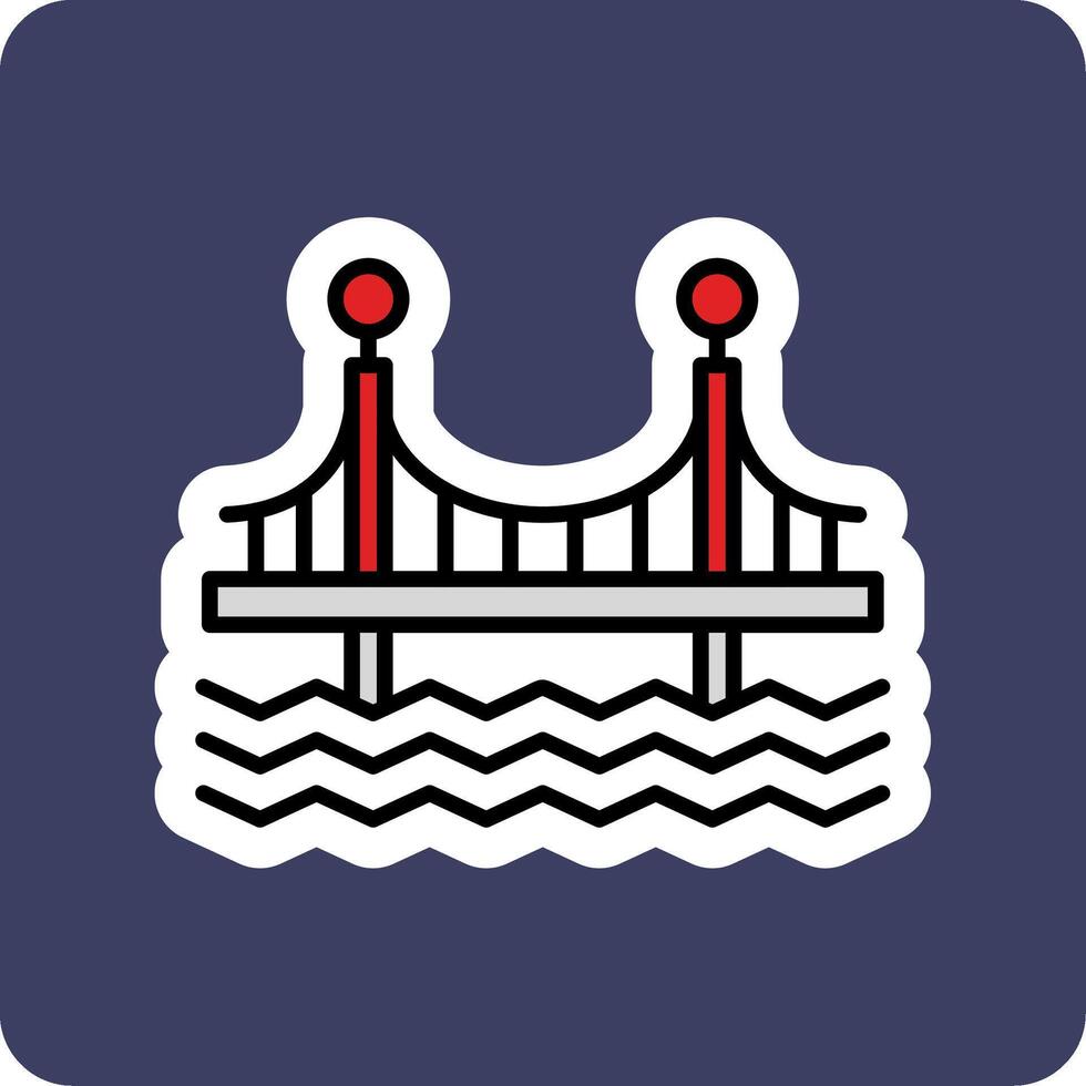 Brücke vecto Symbol vektor