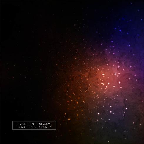 Galaxi i rymden Skönhet av universum färgstark bakgrund vektor