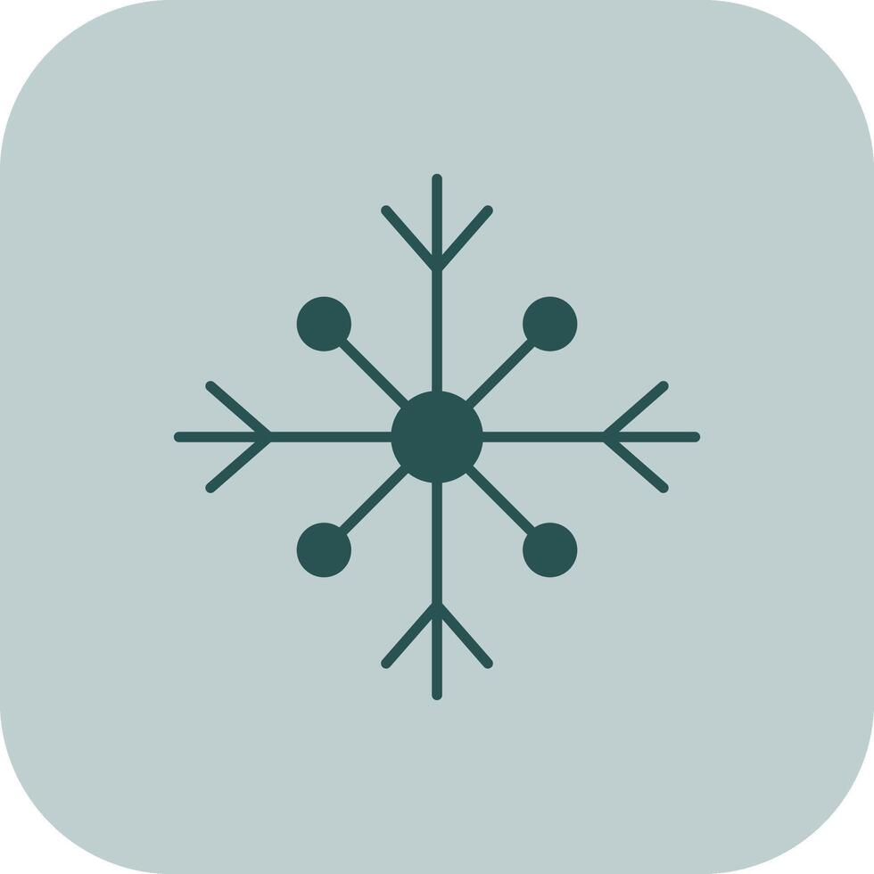 Schnee Glyphe Tritonus Symbol vektor