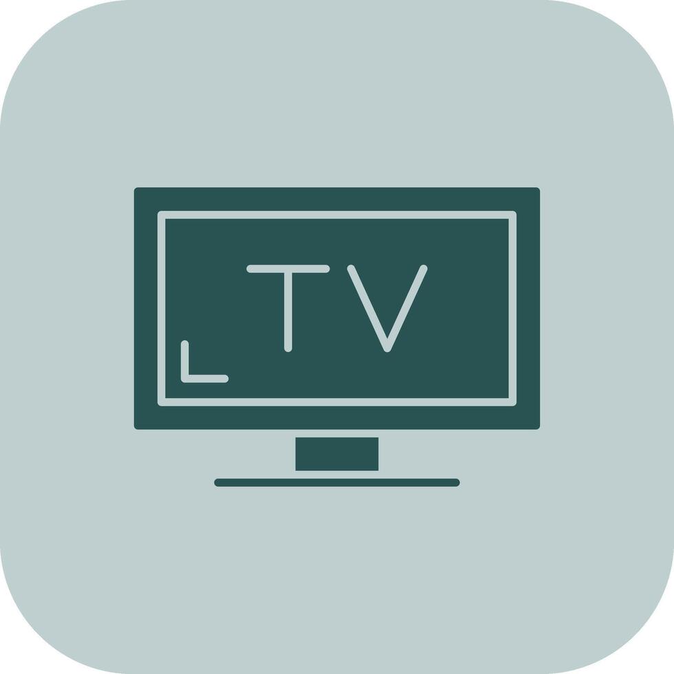 TV glyf triton ikon vektor