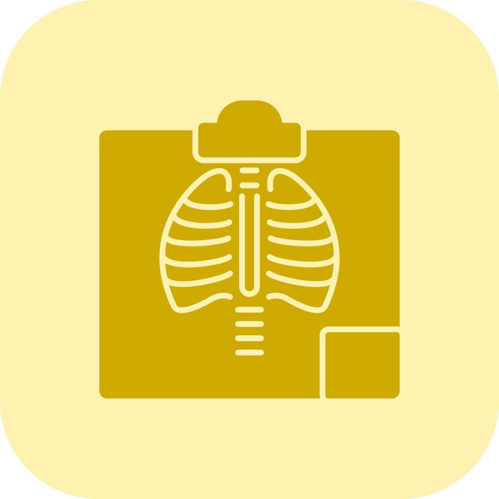 radiologi glyf triton ikon vektor