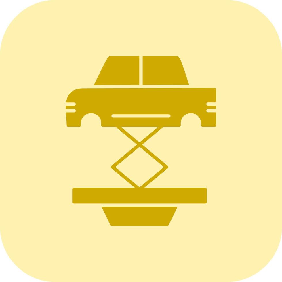 Auto Reparatur Glyphe Tritonus Symbol vektor