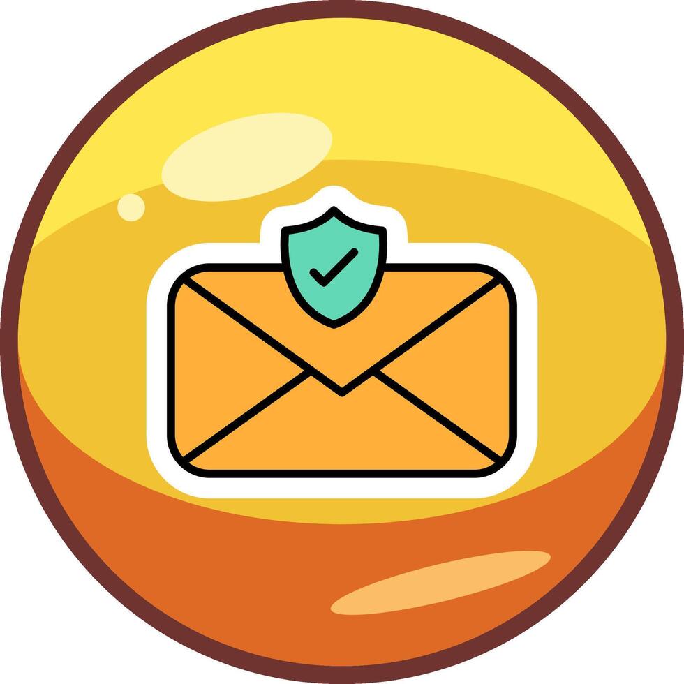 Email geliefert vecto Symbol vektor