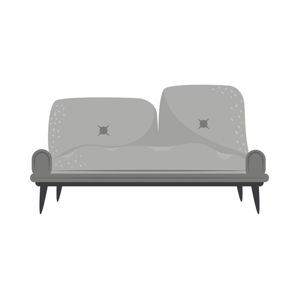 stor grå soffa vektor