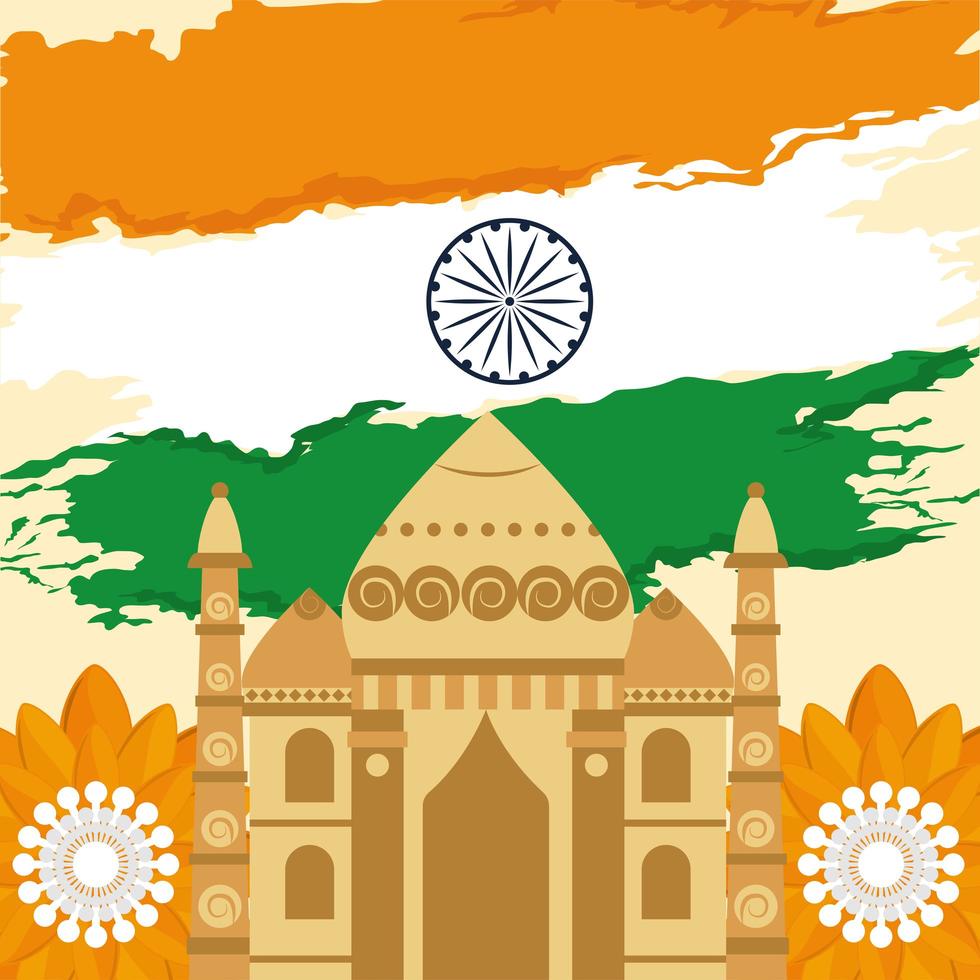 Unabhängigkeitstag in Indien vektor