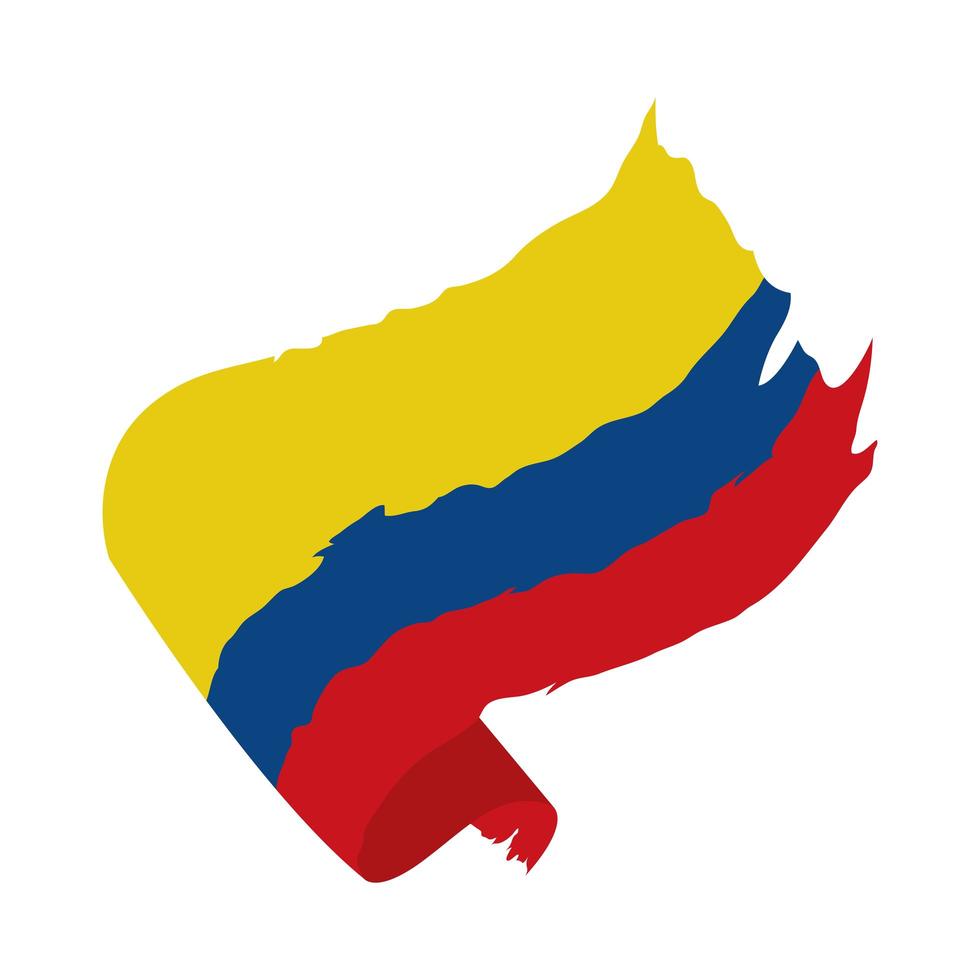 colombia flagga grunge vektor