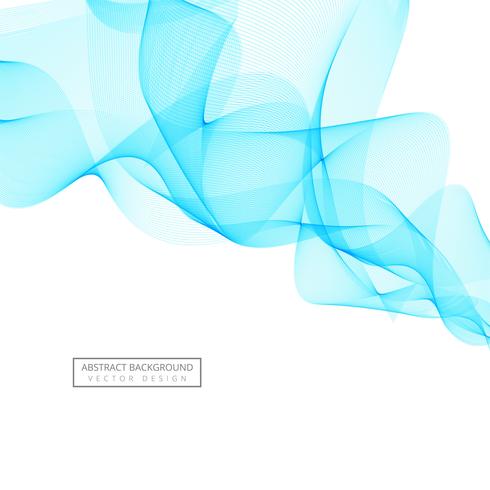 Abstrakter blauer Rauchwellenhintergrund vektor