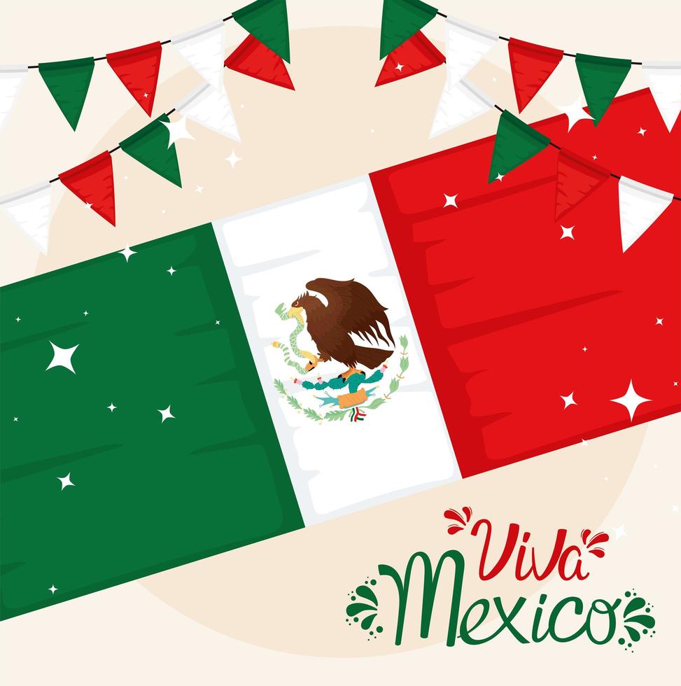 viva mexico banner vektor