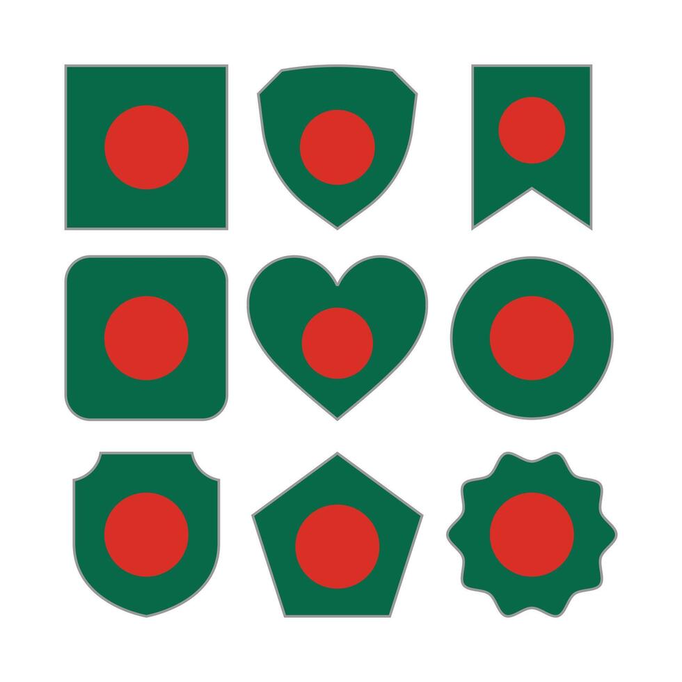 modern abstrakt Formen von Bangladesch Flagge Vektor Design Vorlage