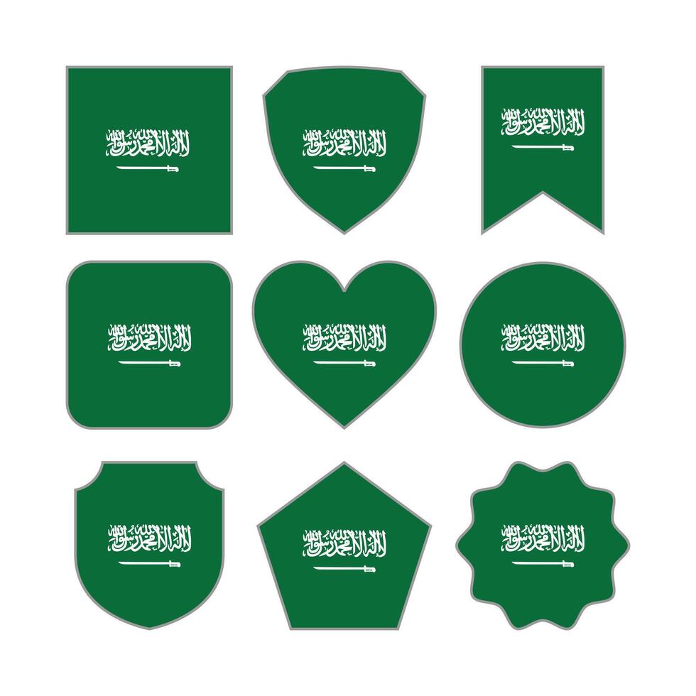 modern abstrakt Formen von Saudi Arabien Flagge Vektor Design Vorlage