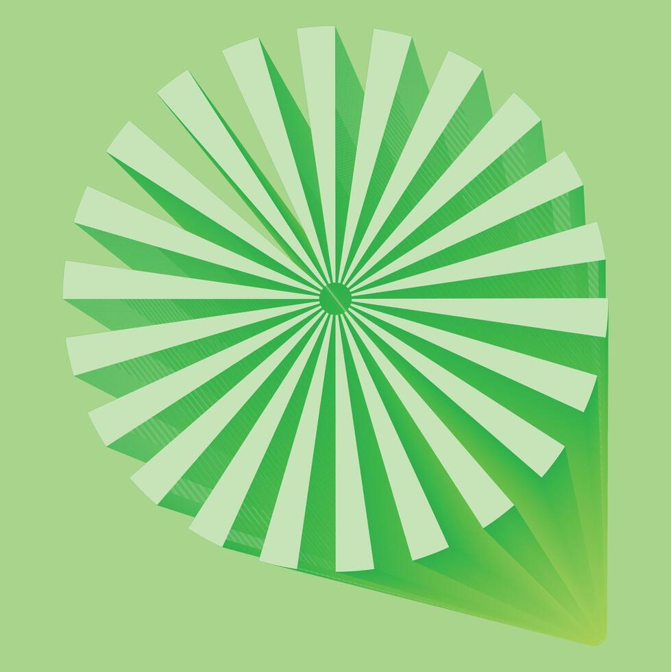 Grün kreisförmig Strahl Sunburst abstrakt retro Hintergrund Muster Kreise und Strahlen vektor
