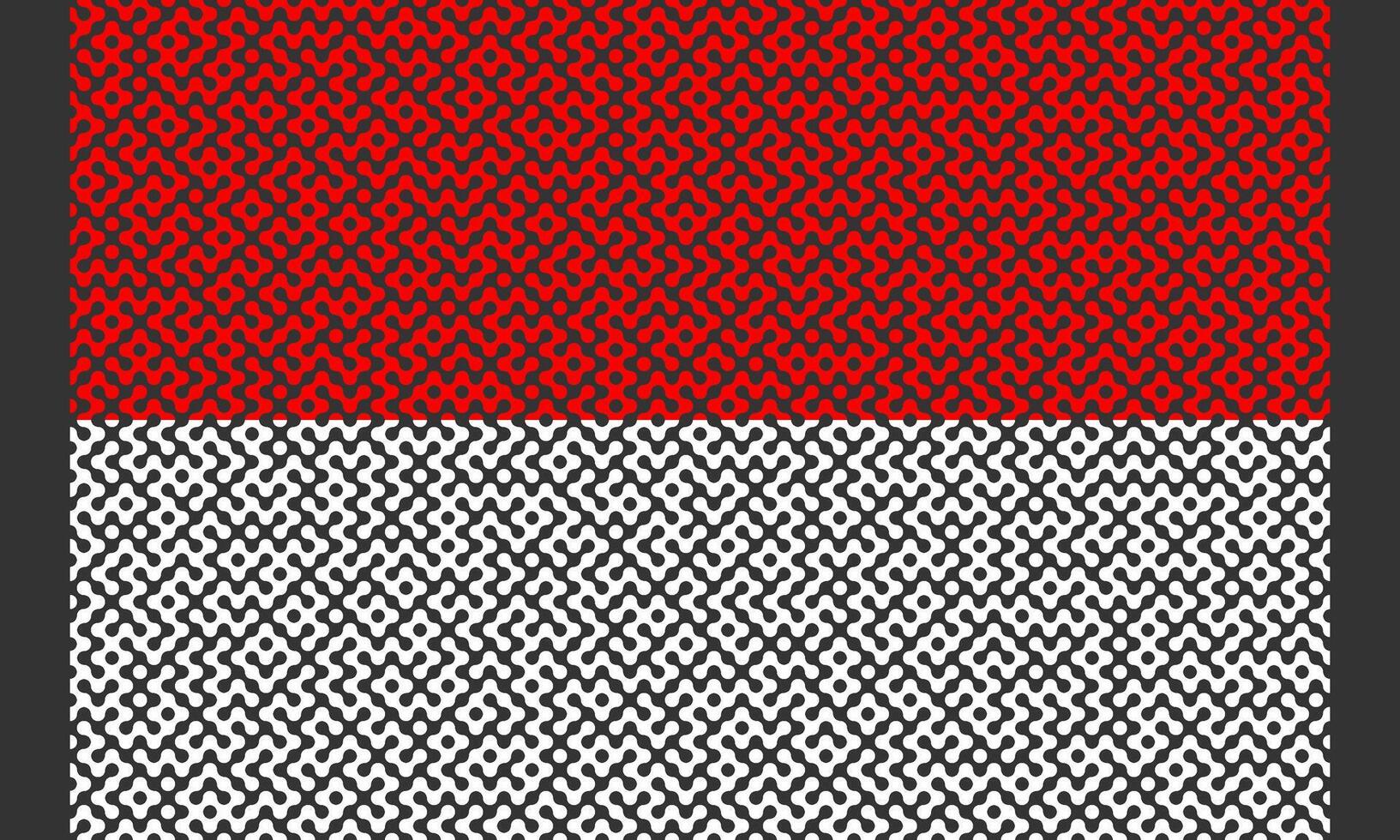 röd och vit indonesiska flagga labyrint mönster på svart bakgrund vektor
