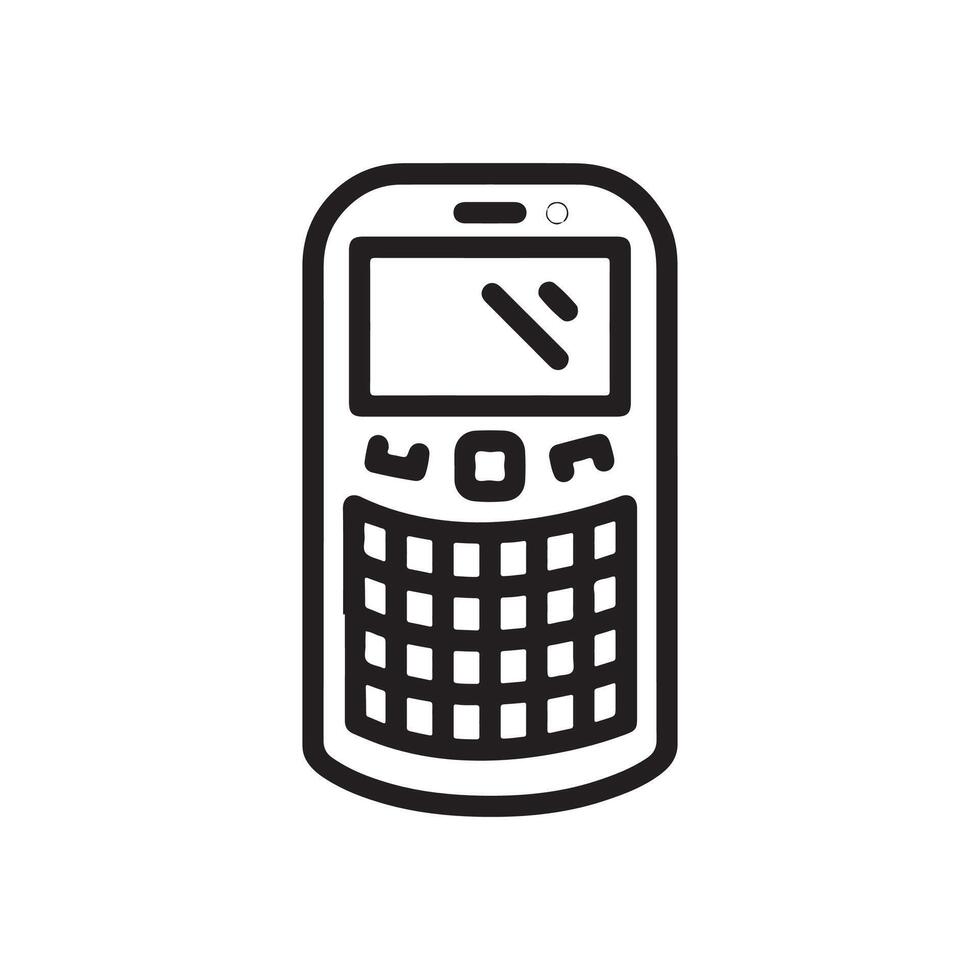 Telefon Symbol im eben Stil. Vektor Illustration