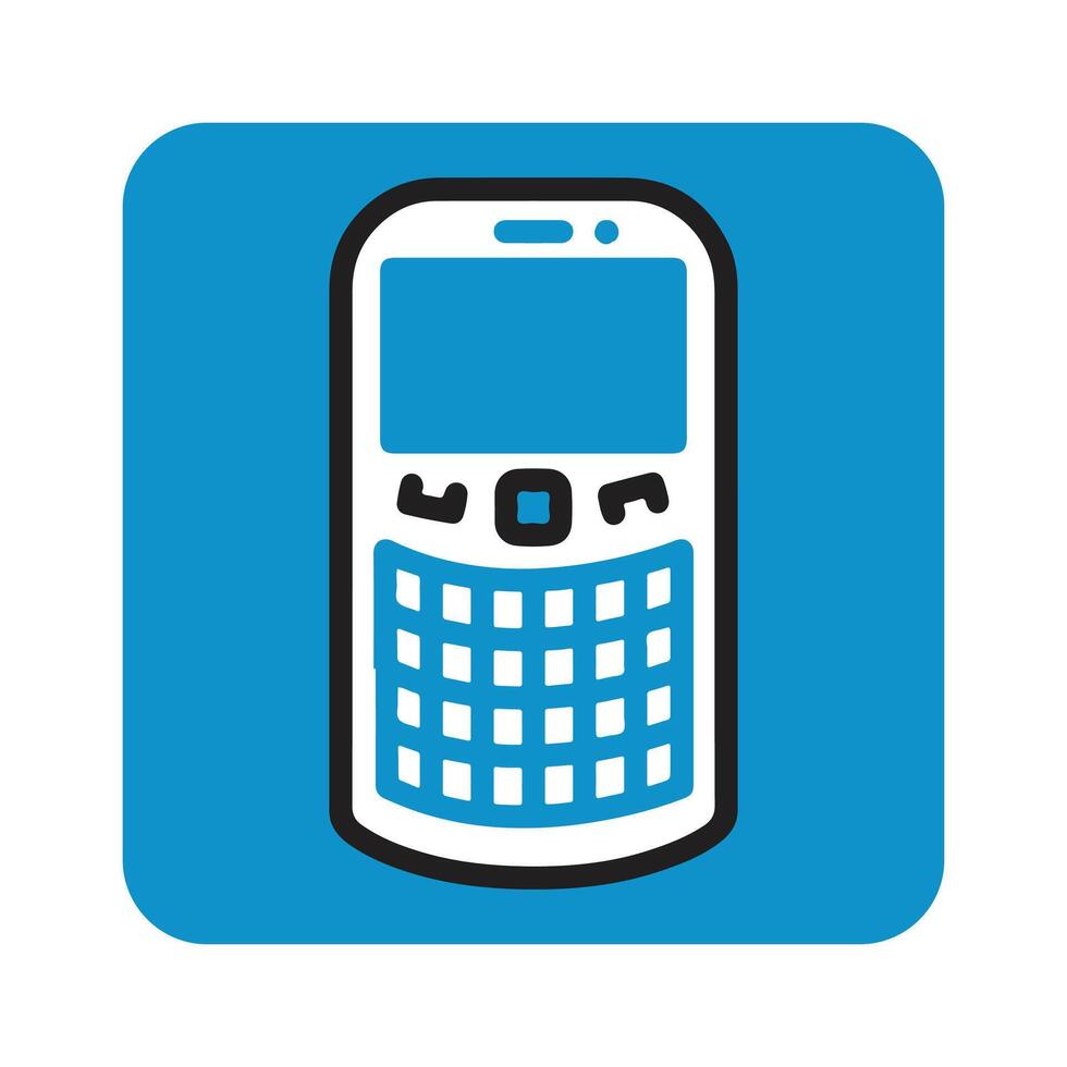 telefon ikon i platt stil. vektor illustration