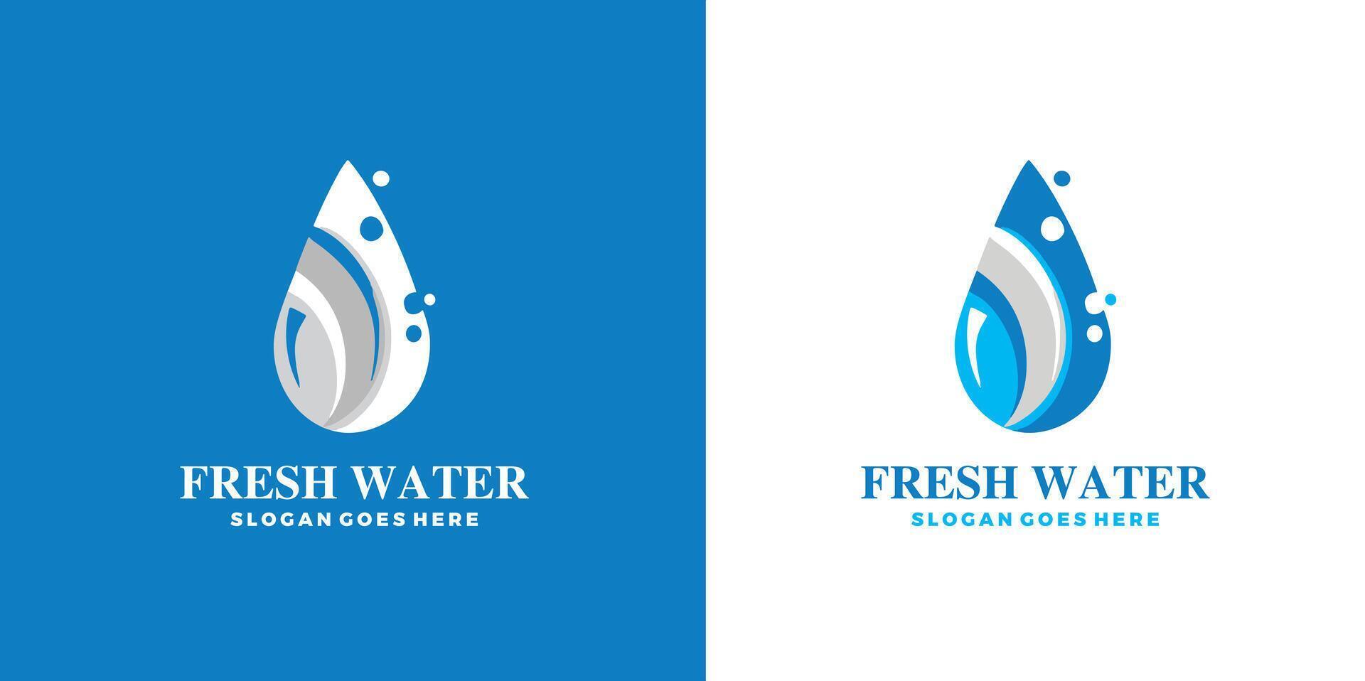 frisch Wasser Marke Logo Vektor Vorlage Design Profi Vektor