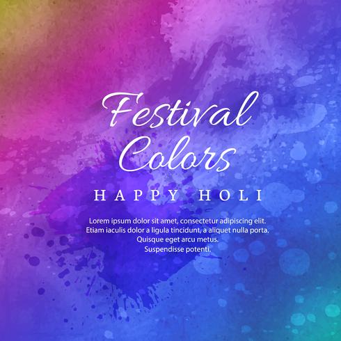 Glad Holi firande Indisk Festival of Colors vektor