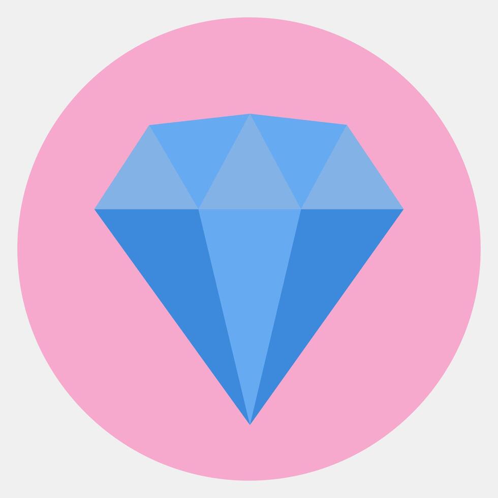 Symbol Diamant. Esport Spielen Elemente. Symbole im Farbe Kamerad Stil. gut zum Drucke, Poster, Logo, Werbung, Infografiken, usw. vektor