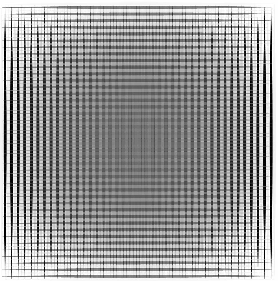 geometrisch abstrakt Muster von metallisch grau Farbe im das bilden von sich überschneiden Linien auf ein Weiß Hintergrund vektor