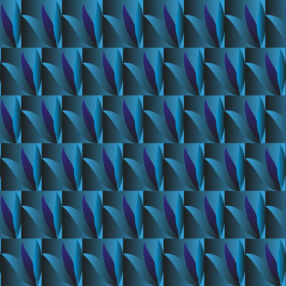 Vektor nahtlos Textur im das bilden von ein abstrakt Blumen- Muster auf ein Blau Hintergrund