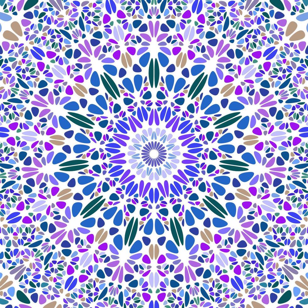orientalisch geometrisch runden Ornament Hintergrund - - Blumen- psychedelisch abstrakt Vektor Design von bunt Formen