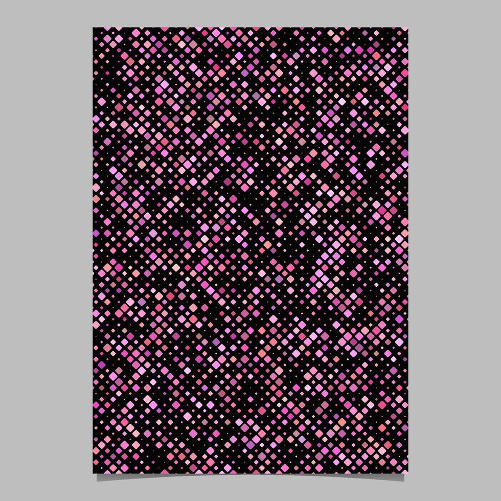 Rosa geometrisch Muster Broschüre Design - - Vektor Mosaik Fliese Seite Hintergrund