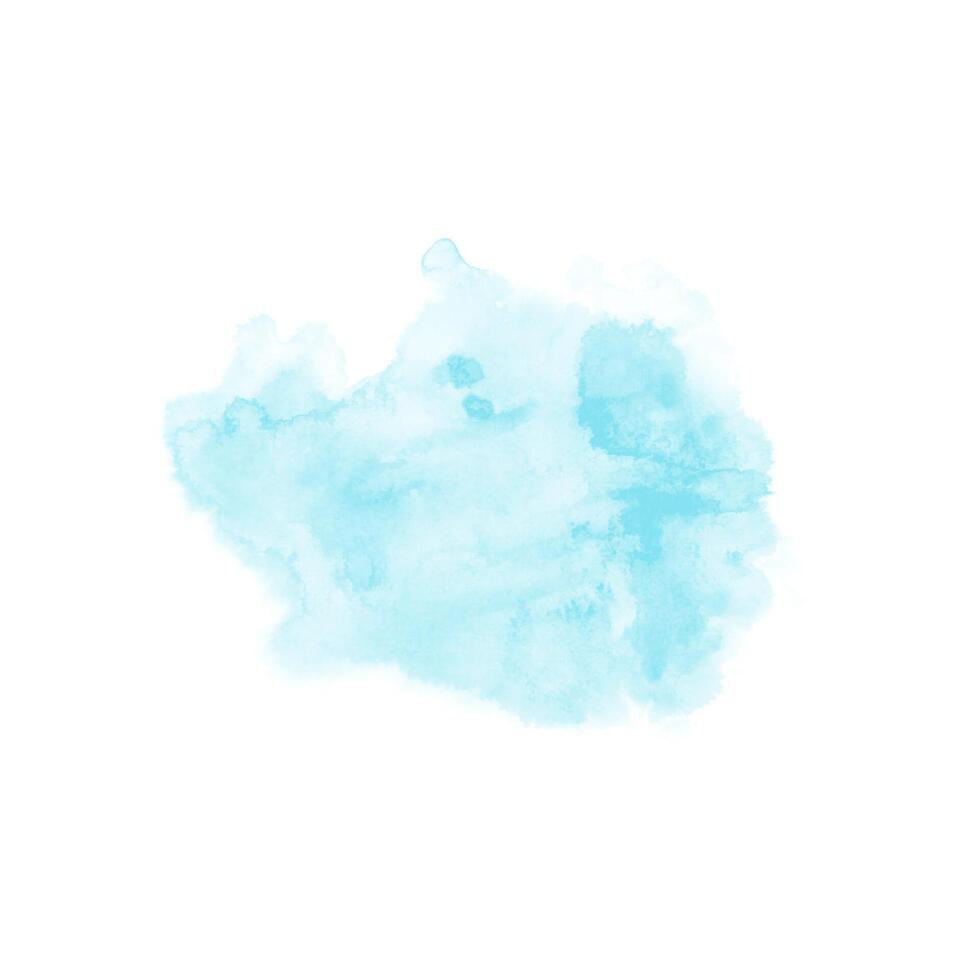 abstrakt Muster mit Blau Aquarell Wolke. cyan Aquarell Wasser dreist Spritzen Textur vektor