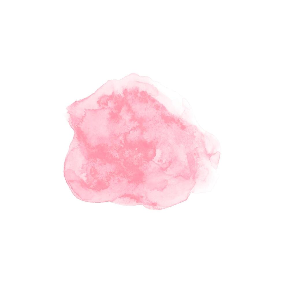 abstrakter rosa Aquarellwasserspritzer auf einem weißen Hintergrund vektor