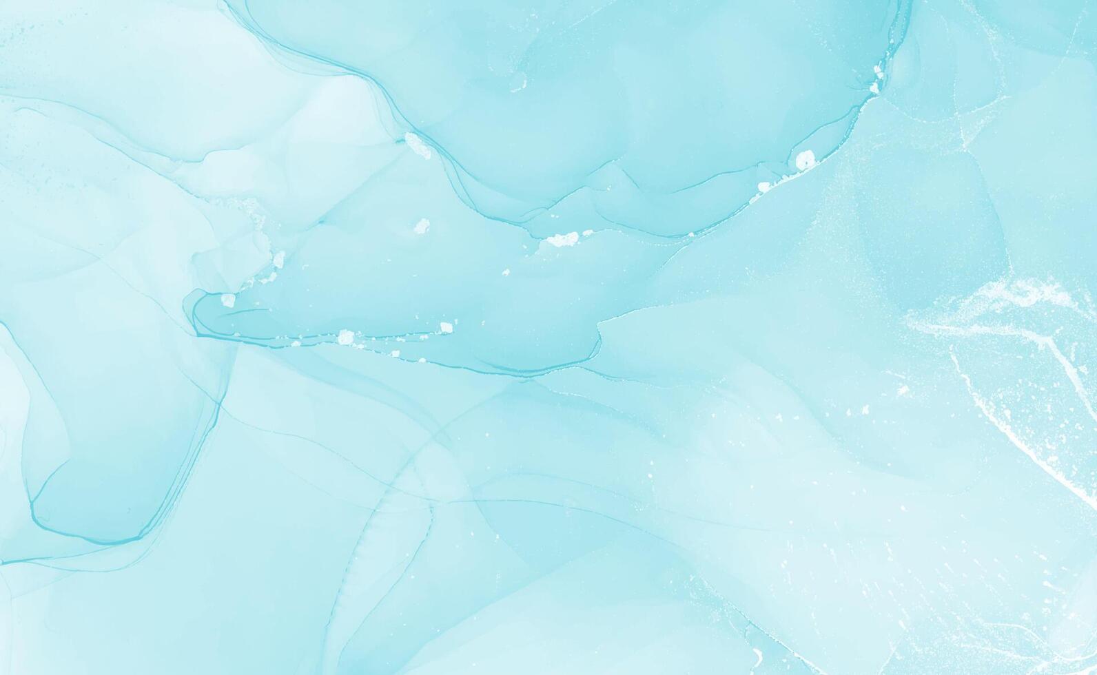 ljusblå akvarell akryl marmor bakgrund vektor