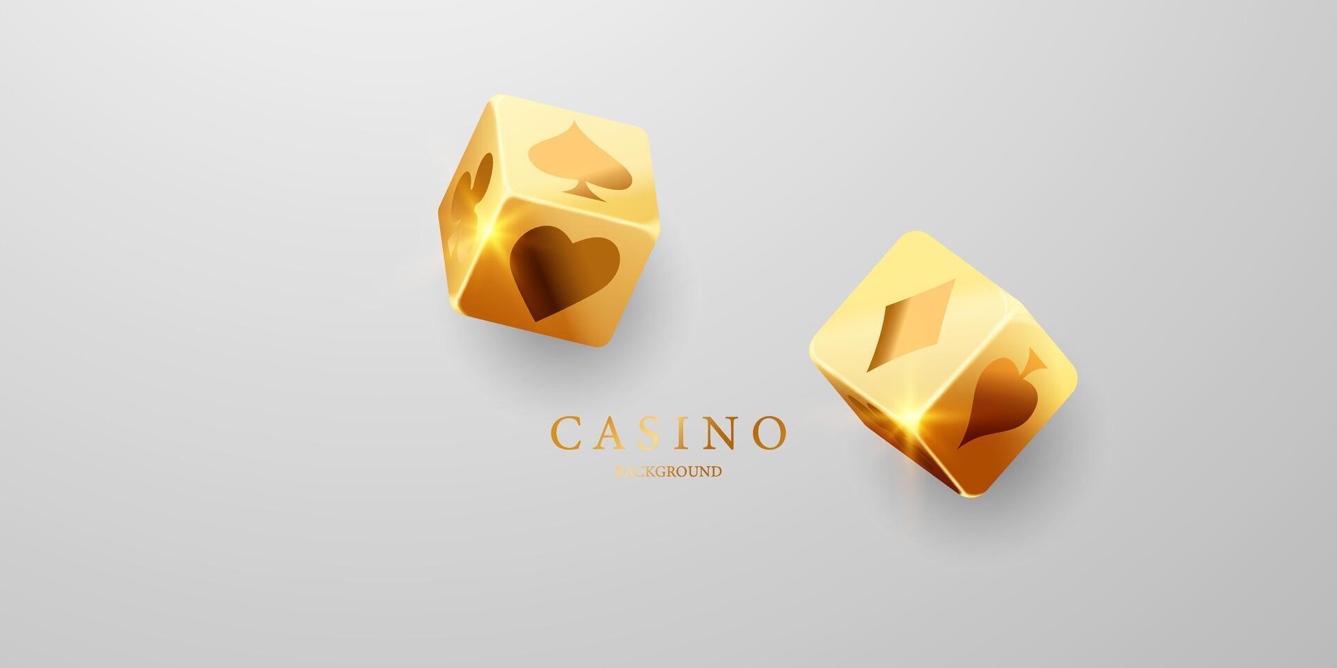 Kasino Hintergrund Vektor Illustration zum Glücksspiel Poster Banner elegant Design