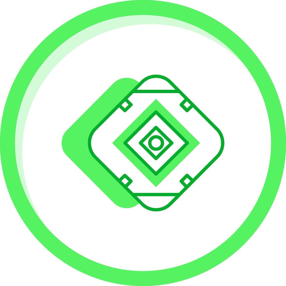 sjalett grön blanda ikon vektor