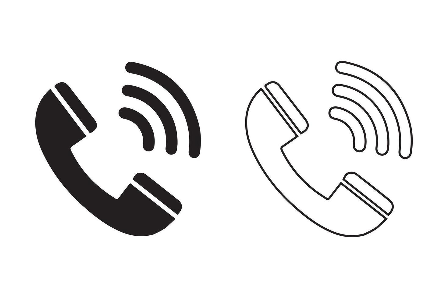 telefon ring upp ikon. telefon ikon symbol. vektor illustration